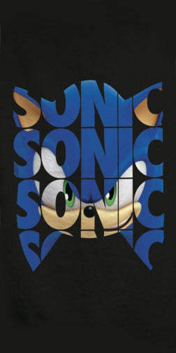 Sonic a sündisznó fürdőlepedő, strand törölköző 70x140cm (Fast Dry), J-AYM988600