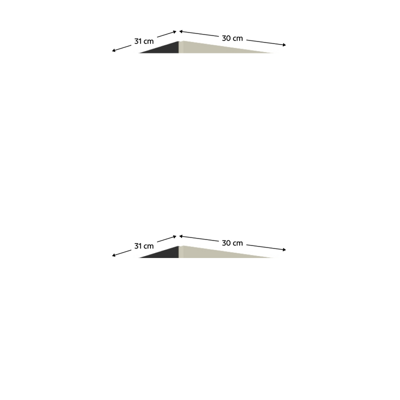 Felső szekrény, kasmír/fekete, ARAKA 30 G-72 1F