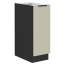 Alsó szekrény kihúzható kosárral, kasmír/fekete, ARAKA 30 D CARGO BB