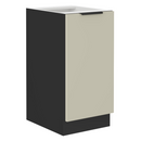 Alsó szekrény, kasmír/fekete, ARAKA 40 D 1F BB