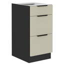 Alsó szekrény, kasmír/fekete, ARAKA 40 D 3S BB