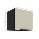 Felső szekrény, kasmír/fekete, ARAKA 40 GU-36 1F