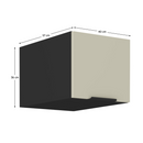 Felső szekrény, kasmír/fekete, ARAKA 40 NAGU-36 1F