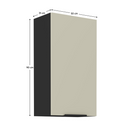 Felső szekrény, kasmír/fekete, ARAKA 50 G-90 1F