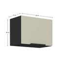 Felső szekrény, kasmír/fekete, ARAKA 50 GU-36 1F