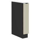 Alsó szekrény kihúzható kosárral, kasmír/fekete, ARAKA 15 D CARGO BB