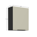 Felső szekrény, kasmír/fekete, ARAKA 60 G-72 1F