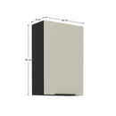 Felső szekrény, kasmír/fekete, ARAKA 60 G-90 1F