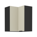Felső sarokszekrény kasmír/fekete, ARAKA 60x60 GN-72 2F