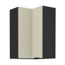 Felső sarokszekrény kasmír/fekete, ARAKA 60x60 GN-90 2F