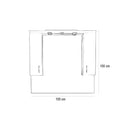 Bianca Plus 105 fürdőszoba bútor felsőszekrény, aida dió színben