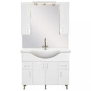 Bianca Plus 105 komplett fürdőszobabútor, magasfényű fehér színben