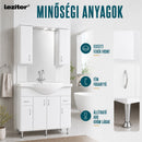 Bianca Plus 105 komplett fürdőszobabútor, magasfényű fehér színben
