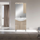 Bianca Plus 75 fürdőszoba bútor felsőszekrény, sonoma tölgy színben, jobbos nyitásirány