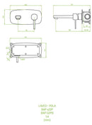 LAVEO POLA rejtett fali mosdócsap, króm