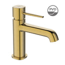 LAVEO POLA álló mosdócsap leeresztővel, szálcsiszolt arany