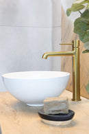 LAVEO POLA álló mosdócsap, szálcsiszolt arany