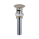 Klikk - klakk leeresztőszelep - KEREK - matt cappuccino - túlfolyós mosdókagylóhoz - Ø 73 mm