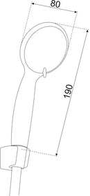 BIANCO kézizuhany tömlővel