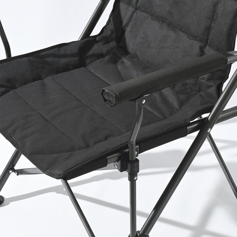 Leziter XL karfás horgász szék pohártartóval fekete