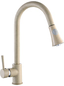 Laveo DARU Kihúzható zuhanyváltós csaptelep bézs