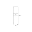 Bianca Plus 45 magas szekrény 2 ajtóval, 2 fiókkal, sonoma tölgy színben, jobbos