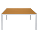 Kerti asztal, fehér acél/tölgy, BONTO