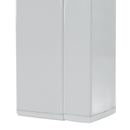 Kerti asztal, fehér acél/tölgy, BONTO