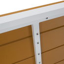 Kerti asztal, fehér acél/tölgy, BONTO