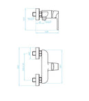 LAVEO DIMA zuhanycsap zuhanyszett nélkül, fehér