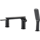 LAVEO DIMA süllyesztett kádcsap, 3 részes, fekete