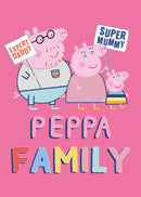 Peppa malac Family Pink polár takaró 100x140cm, J-BRM014015