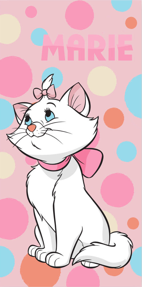 Disney Marie cica Bubble fürdőlepedő, strand törölköző 70x140cm, J-BRM014398