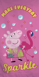 Peppa malac Sparkle fürdőlepedő, strand törölköző 70x140cm, J-BRM015319