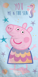 Peppa malac & the Sea fürdőlepedő, strand törölköző 70x140cm, J-BRM015333