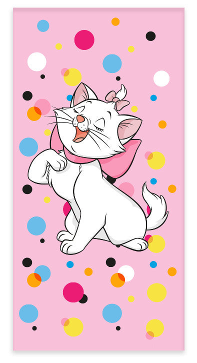 Disney Marie Bubbles fürdőlepedő, strand törölköző 60x120cm, J-BRM015951