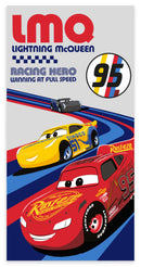 Disney Verdák Full Speed fürdőlepedő, strand törölköző 60x120cm, J-BRM015975