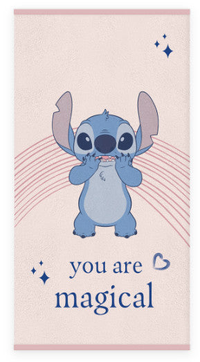 Disney Lilo és Stitch, A csillagkutya Magical fürdőlepedő, strand törölköző 60x120cm, J-BRM015999