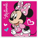 Disney Minnie Love kéztörlő, arctörlő, törölköző 30x30cm, J-BRM016231
