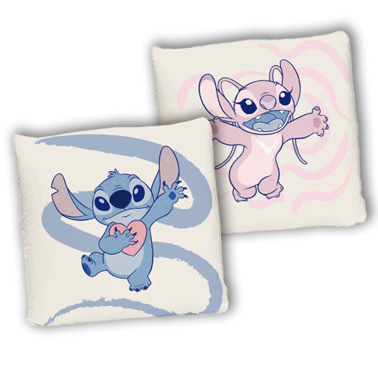 Disney Lilo és Stitch, A csillagkutya Lovers párna, díszpárna 40x40 cm, J-BRM016330