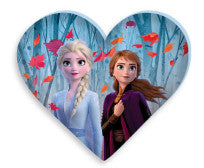 Disney Jégvarázs Leaf formapárna, díszpárna 35x30 cm Velúr, J-BRM016477