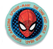 Pókember Web Head formapárna, díszpárna 35x35 cm Velúr, J-BRM016507