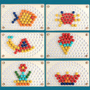 Szivárványos golyó mozaik kirakó Montessori fajáték