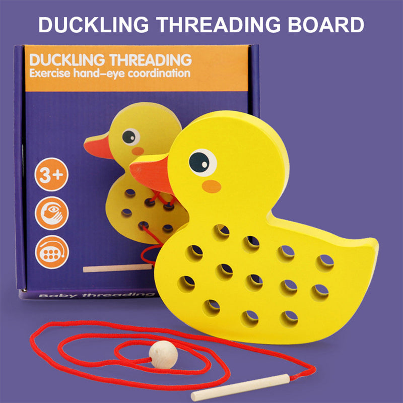 Kiskacsás fűzős fajáték