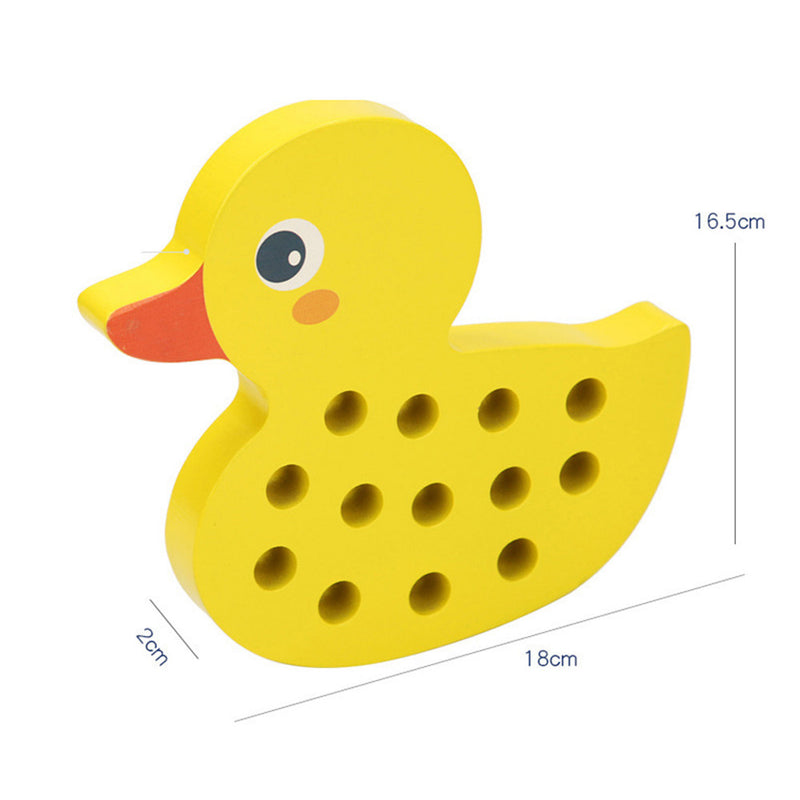 Kiskacsás fűzős fajáték