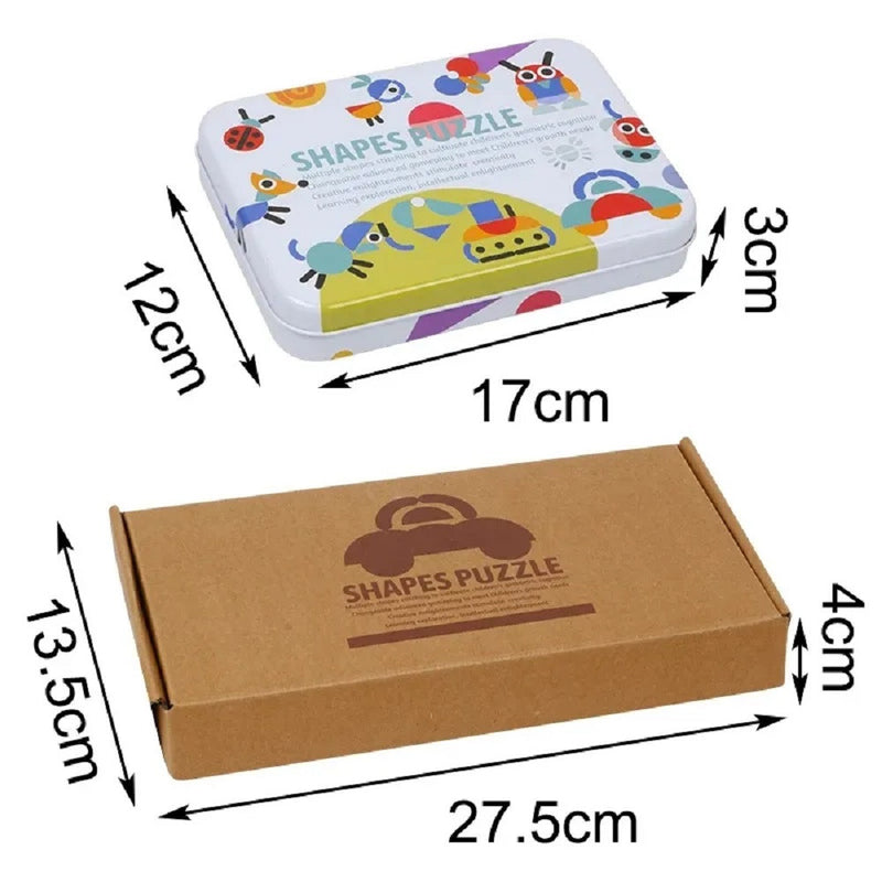 Logikai alak kirakó Montessori fajáték