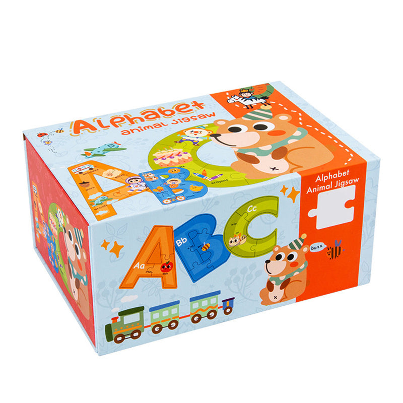 Fa ábécé puzzle angol szavakkal