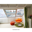 Függő fotel állvánnyal, átlátszó/ezüst/szürke, BUBBLE NEW TYP 3