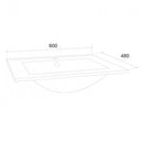 Calpe 60 kerámia design mosdó 60x48 cm