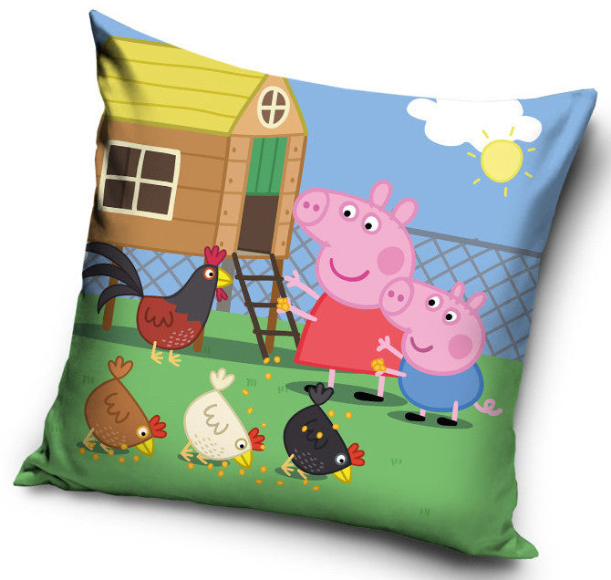 Peppa malac Feed párnahuzat 40x40 cm Velúr, J-CBX020123